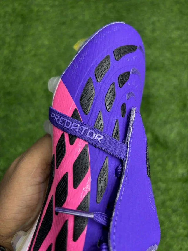 Predator Elite Foldover Next Gen Purple Colour FG With Lace