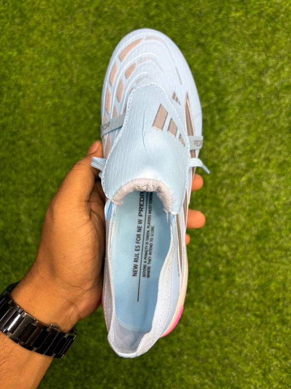 Predator Foldover Elite Sky-blue Next-gen FG With Lace
