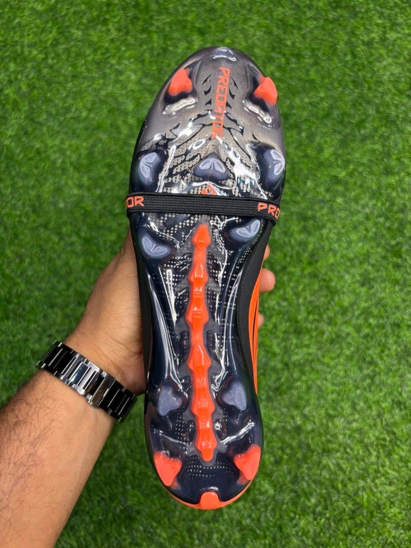 Predator Foldover Elite Black Orange Next-gen FG