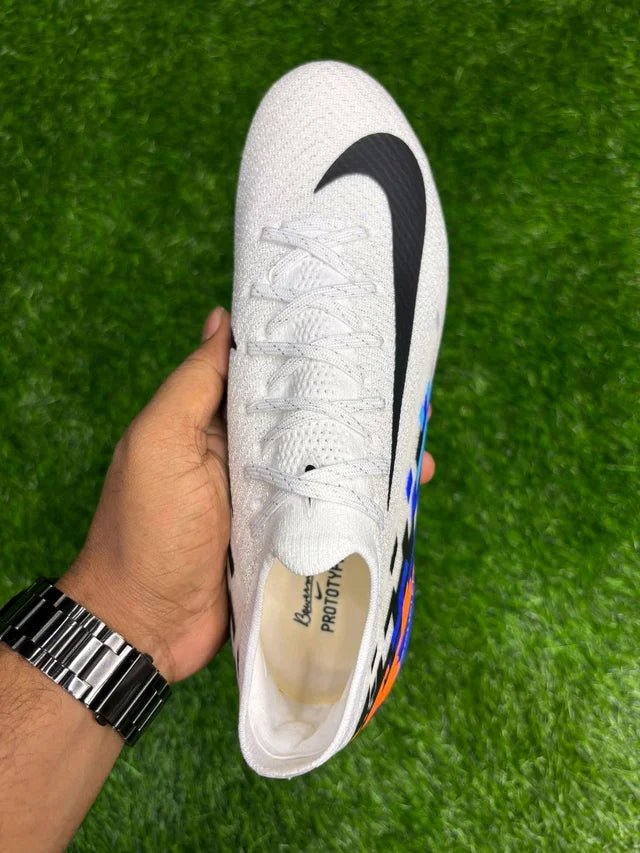 Mercurial Vapor 16 Elite White Blue With Lace FG