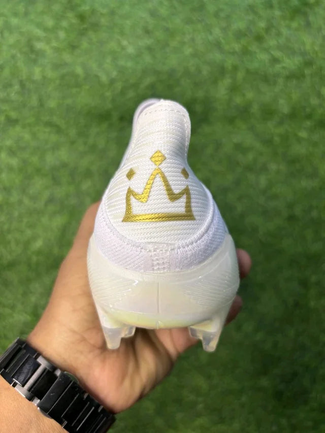 F50 Elite White Green Mo Salah Edition Low-top FG With Lace