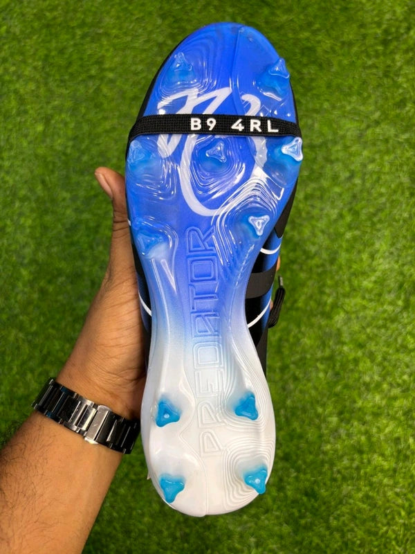 Predator Foldover Black Blue Colour JB Edition FG With Lace