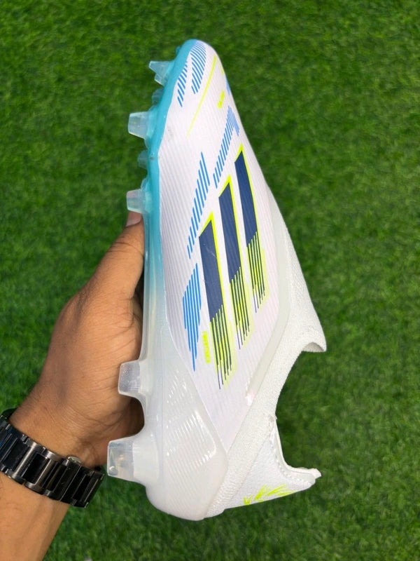 F50 Elite White Blue Colour FG Without Lace
