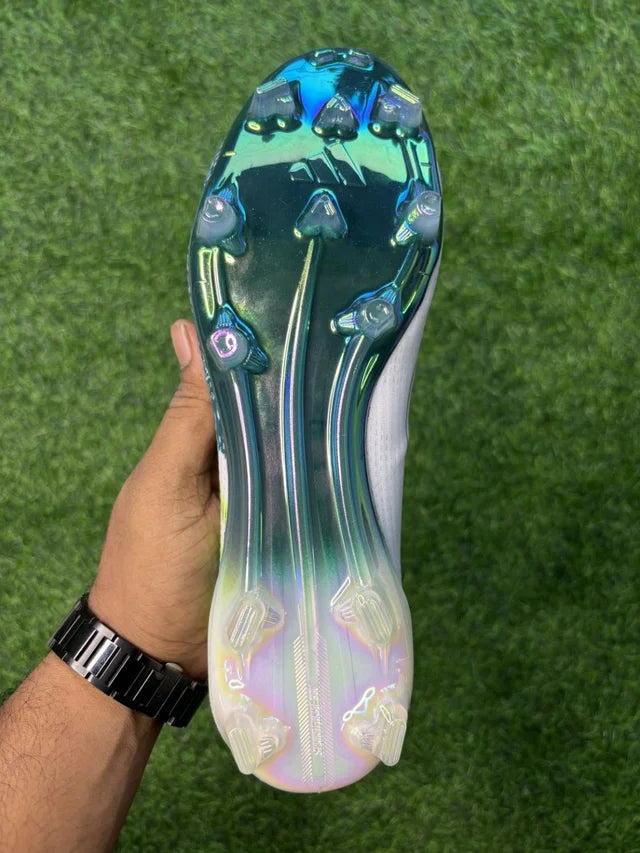 F50 Elite White Green Mo Salah Edition Low-top FG With Lace