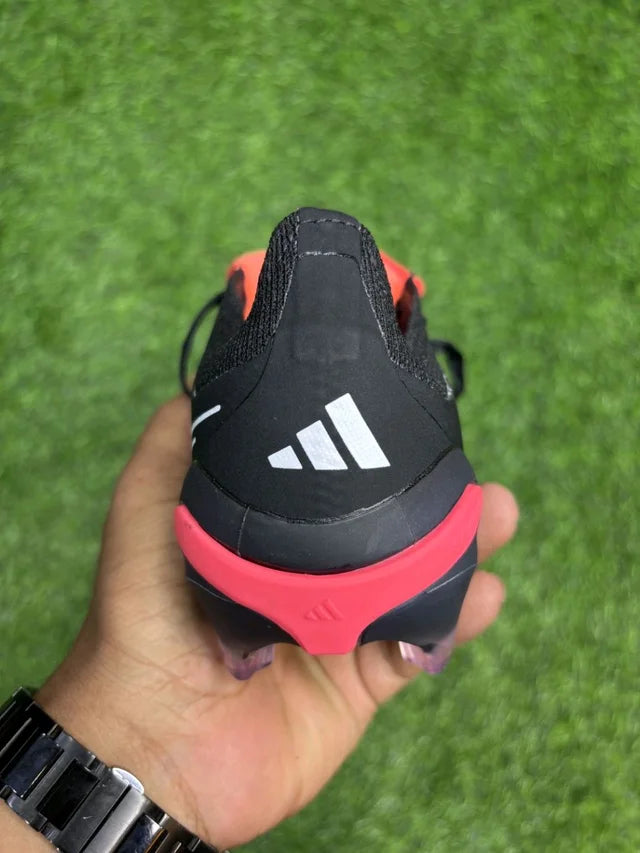 Predator Elite Foldover FG Red And Black With lace