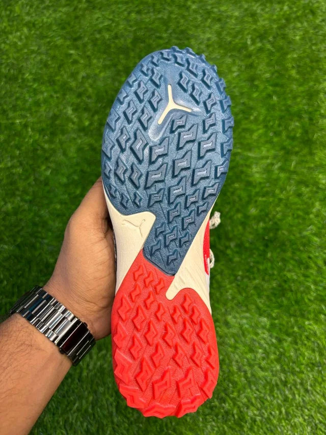 Future White And Blue Colour Astro/Turf With Lace