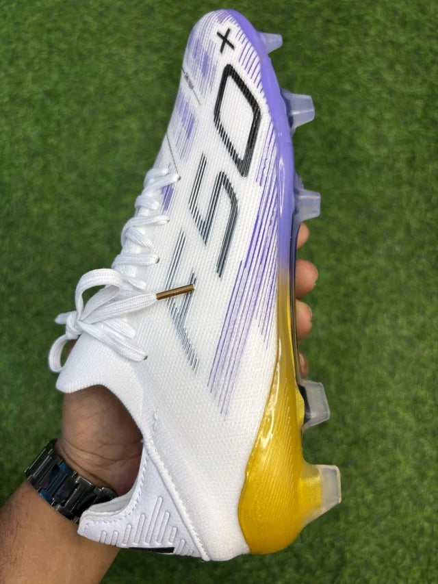 F50 White And Purple Colour Low-top FG With Lace