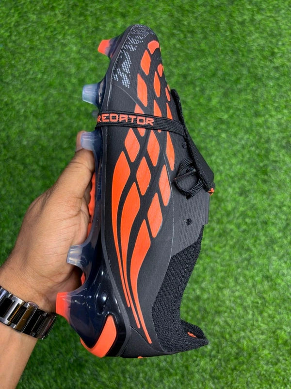 Predator Foldover Elite Black Orange Next-gen FG