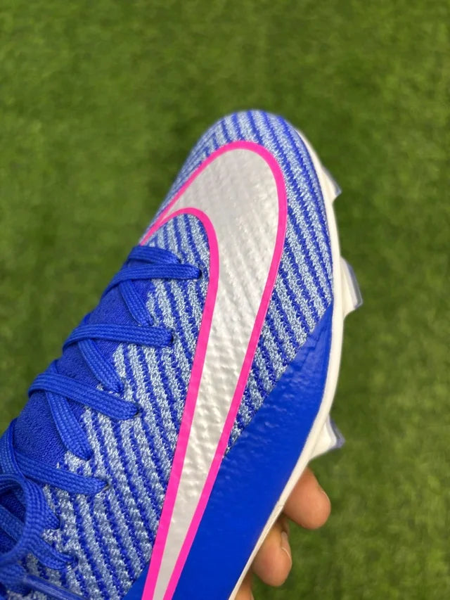 Mercurial Superfly 10 Blue Colour High-top FG With Lace