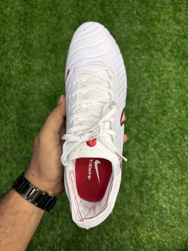 Tiempo Legend 10 Elite White Red Low-top FG With Lace