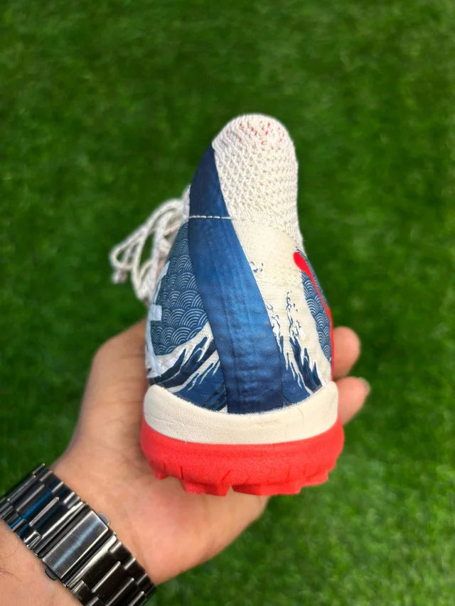 Future White And Blue Colour Astro/Turf With Lace