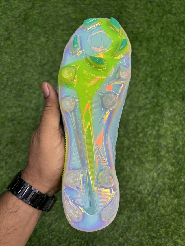 Phantom 6 Luna III Elite White Sky-blue Low-top FG With Lace