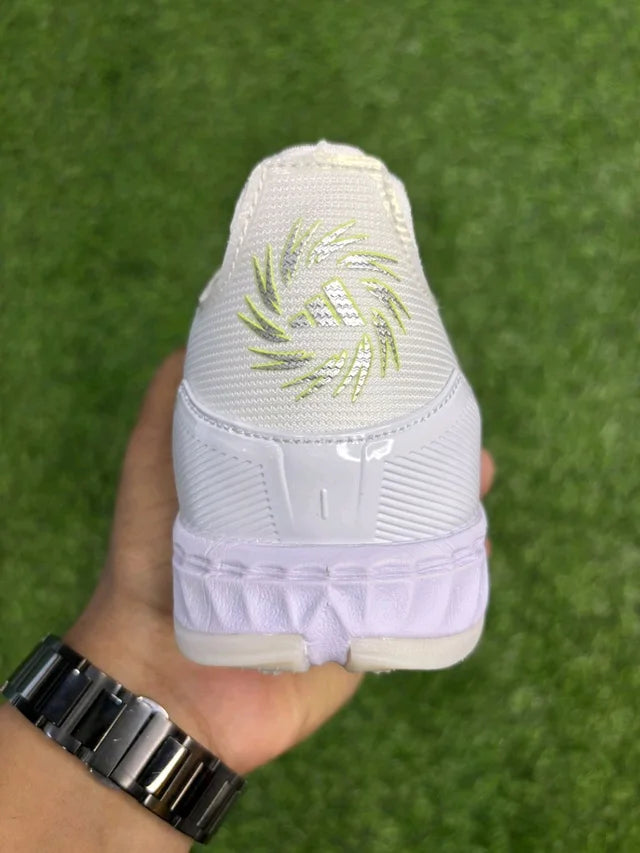 F50 Elite White And Light Green Colour AG/Turf With Lace