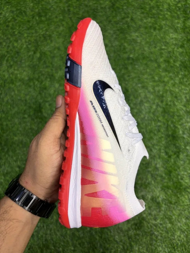Mercurial Vapor 16 White Red Low-top AG/Turf With Lace
