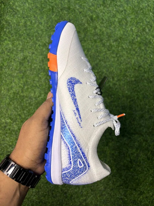 Mercurial Vapor 16 White Blue Low-top Turf/AG With Lace
