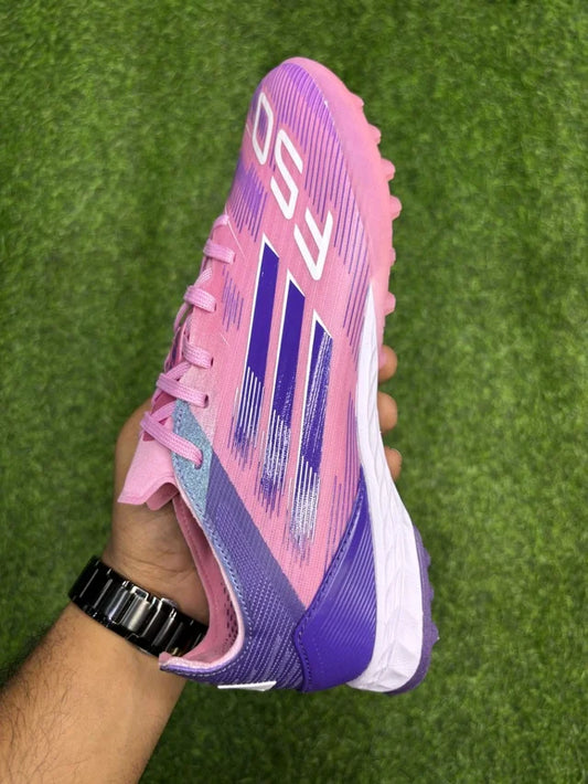 F50 Elite Purple And Pink Colour Turf/AG With Lace