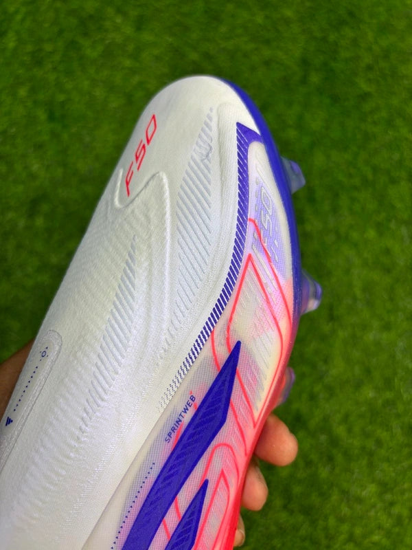 F50 Hyperfast Elite White Orange FG Without Lace