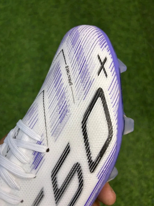 F50 White And Purple Colour Low-top FG With Lace