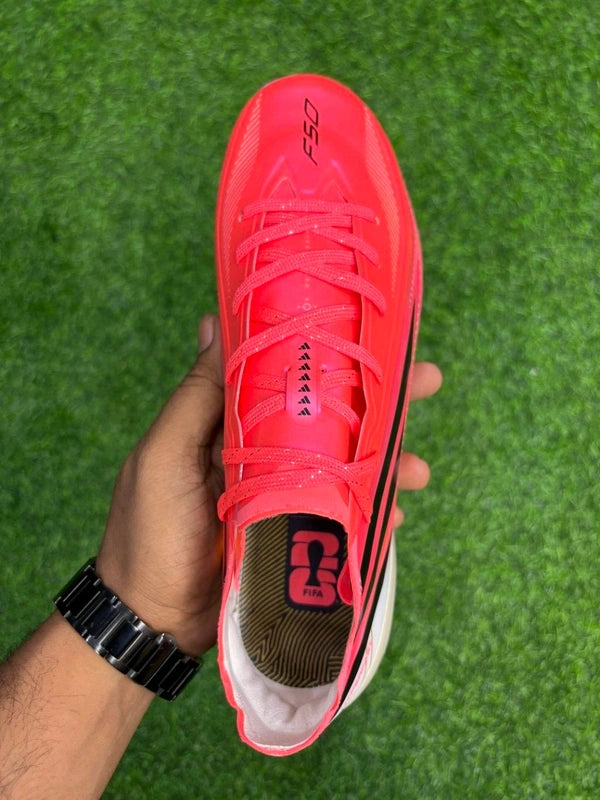 F50 Hyperfast Elite Red Colour Low-top FG With Lace