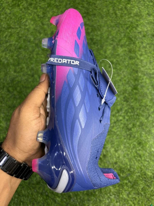 Predator Foldover Elite Next-gen Blue Pink FG With Lace