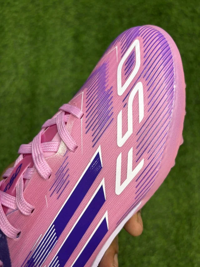 F50 Elite Purple And Pink Colour Turf/AG With Lace
