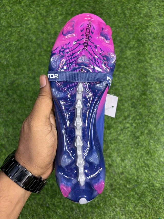 Predator Foldover Elite Next-gen Blue Pink FG With Lace