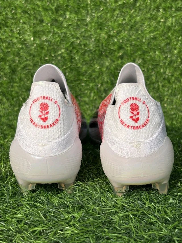 F50 Elite White Red Low-top FG Without Lace (Heartbreak)