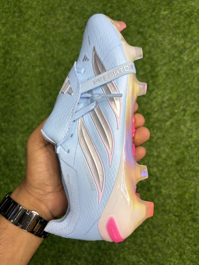 Predator Foldover Elite Sky-blue Next-gen FG With Lace