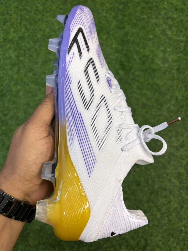 F50 White And Purple Colour Low-top FG With Lace