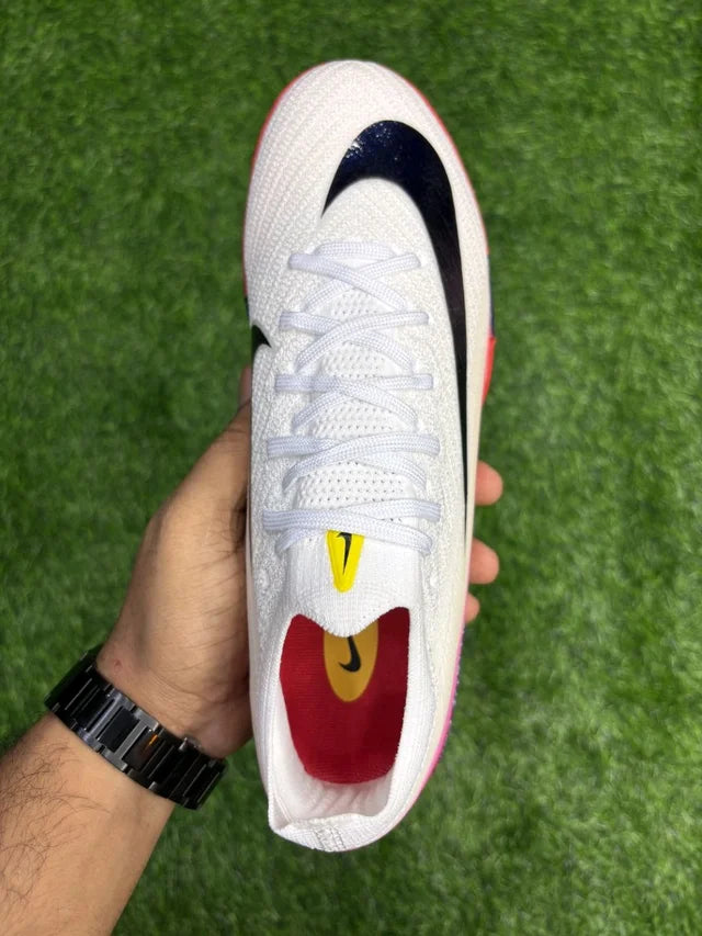 Mercurial Vapor 16 White Red Low-top AG/Turf With Lace