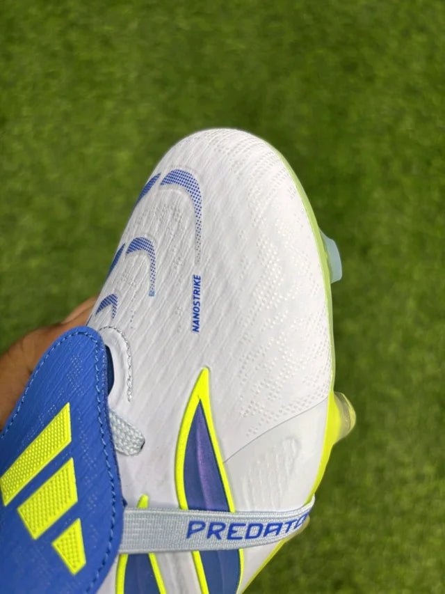 Predator Foldover Elite Green Blue Colour FG With Lace