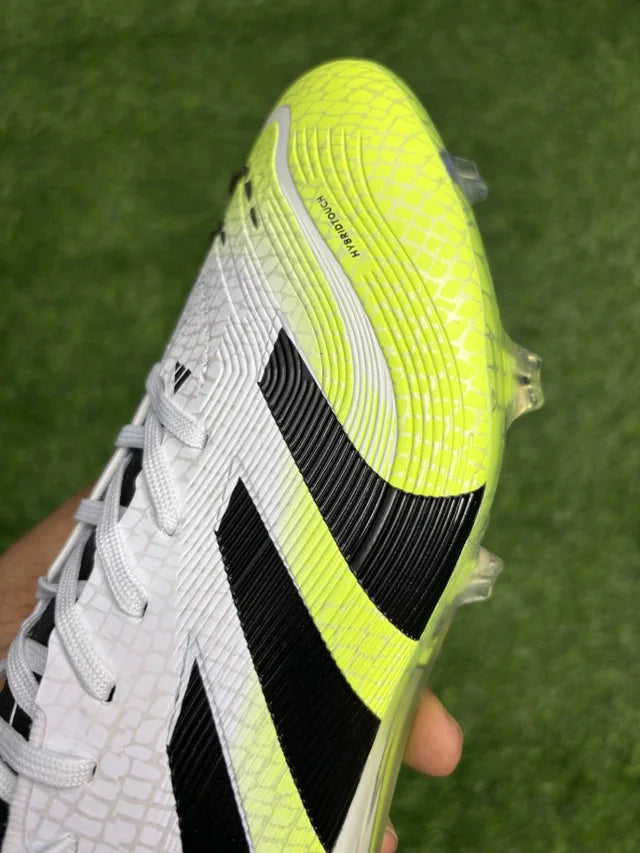 Predator Elite White Green Colour Low-top FG With Lace