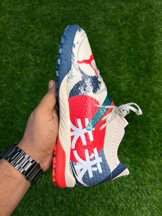 Future White And Blue Colour Astro/Turf With Lace