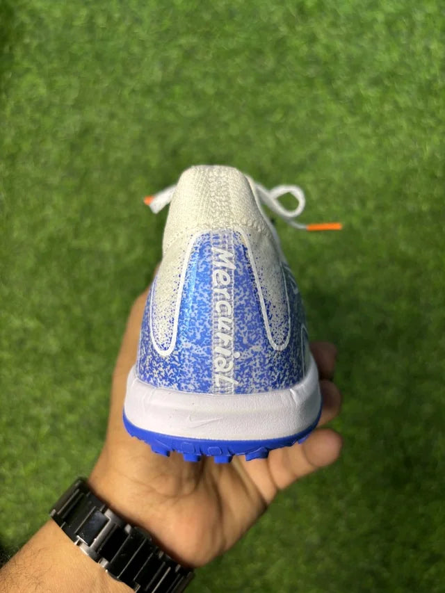 Mercurial Vapor 16 White Blue Low-top Turf/AG With Lace
