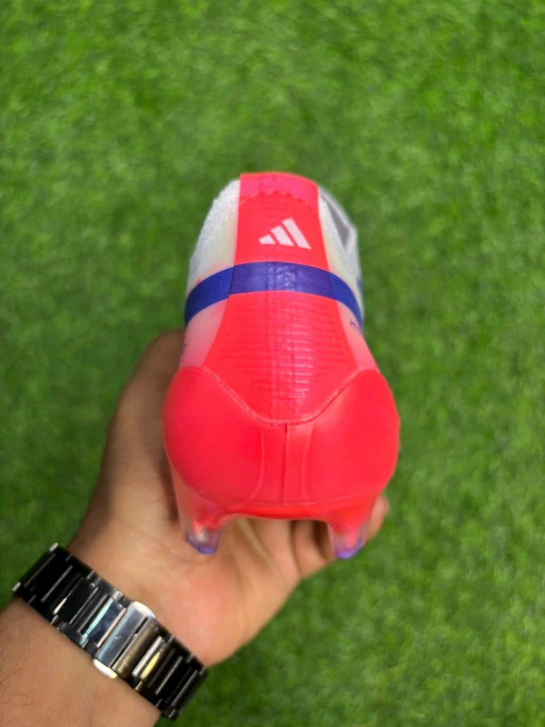 F50 Hyperfast Elite White Orange FG Without Lace