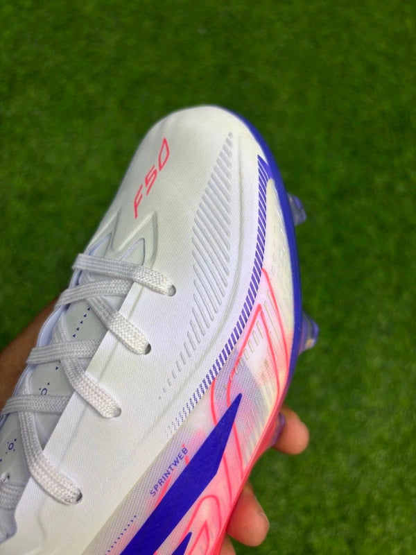 F50 Hyperfast Elite White Pink FG With Lace