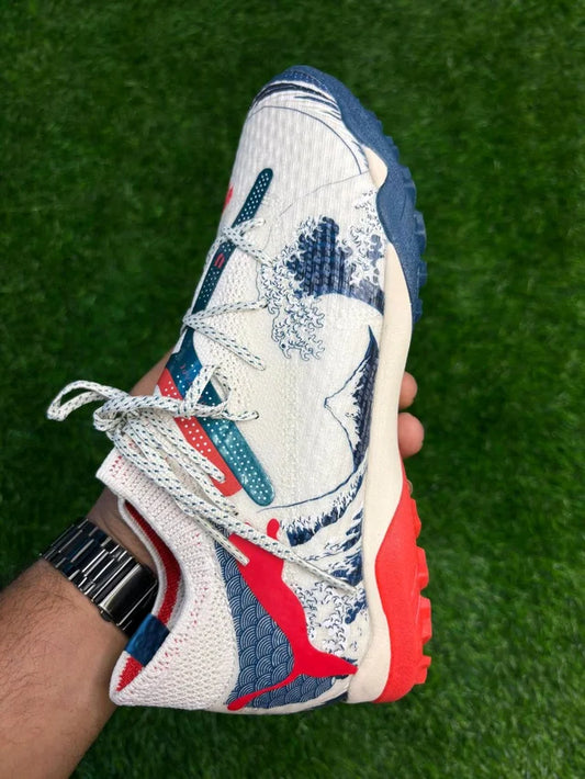 Future White And Blue Colour Astro/Turf With Lace