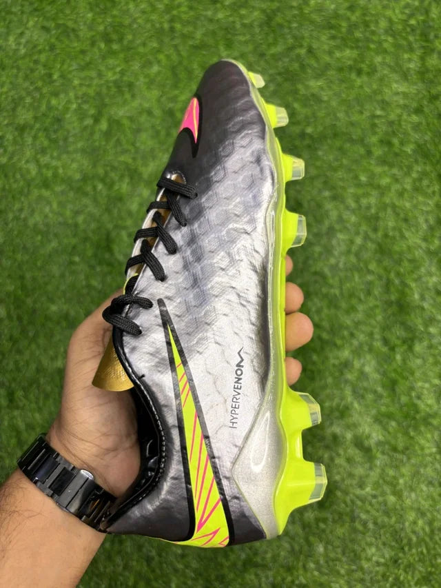 Hypervenom Phantom 3 Grey Colour Low-top FG With Lace