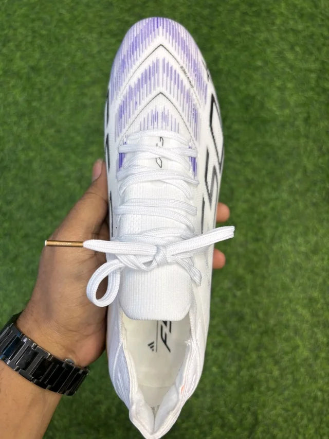 F50 White And Purple Colour Low-top FG With Lace