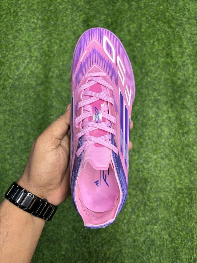 F50 Elite Purple And Pink Colour Turf/AG With Lace