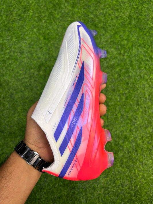 F50 Hyperfast Elite White Orange FG Without Lace