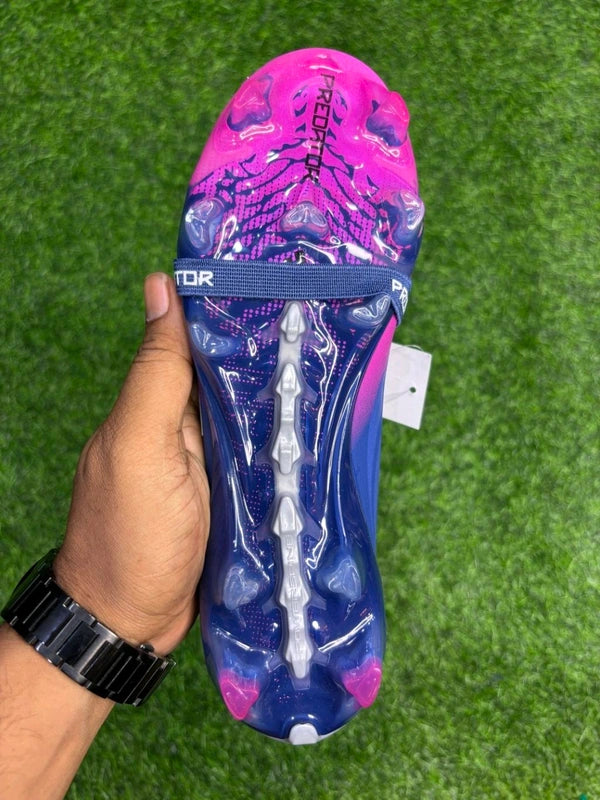 Predator Foldover Elite Next-gen Blue Pink FG With Lace