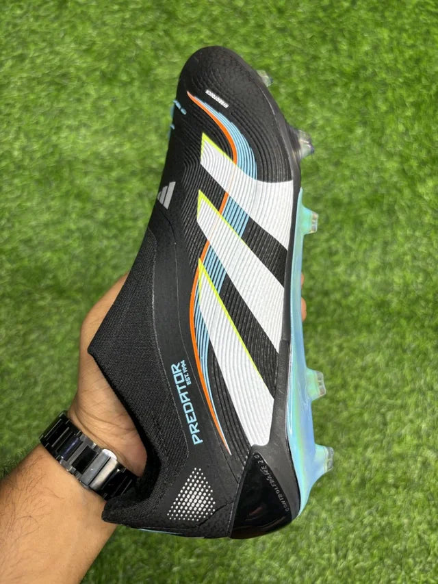 Predator Elite Black And Mix Colour Low-top FG without Lace