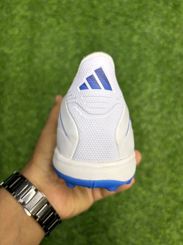 Copa Pure 4 Elite White Blue Turf/AG With Lace