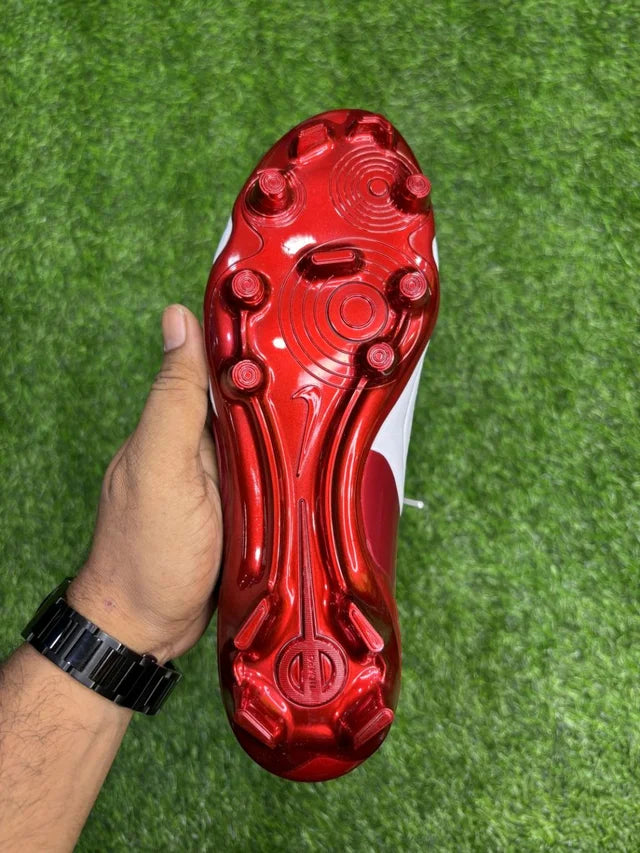 Tiempo Legend 10 Elite White Red Low-top FG With Lace