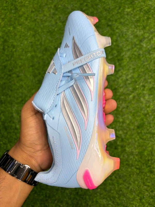 Predator Foldover Elite Sky-blue Next-gen FG With Lace