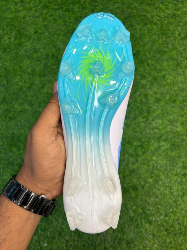 F50 Elite White Blue Colour FG Without Lace