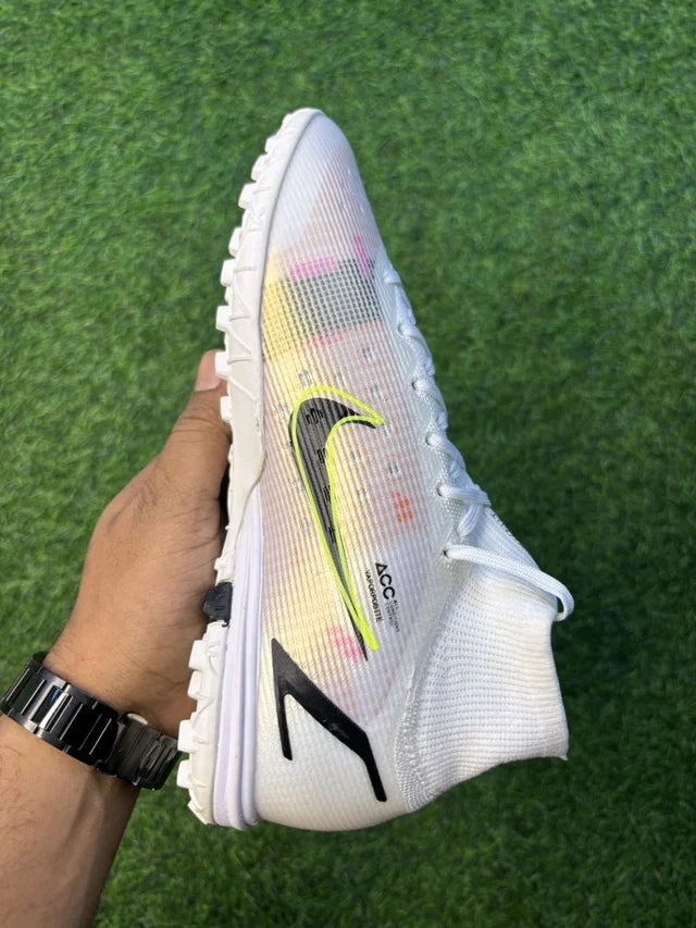 Mercurial Vapor 14 Rose Pink High-top Turf/AG With Lace