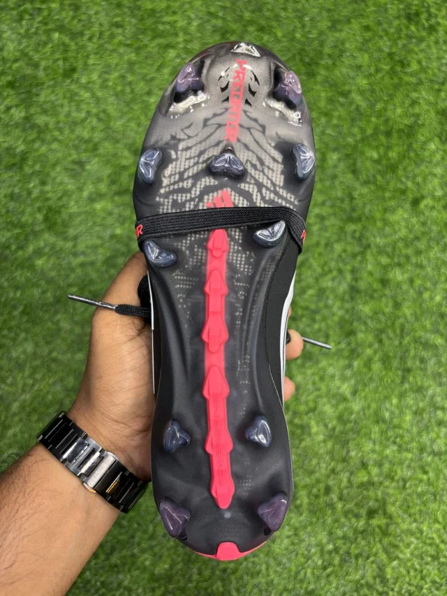Predator Elite Foldover FG Red And Black With lace