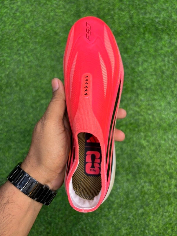 F50 Hyperfast Elite Red Colour FG Without Lace